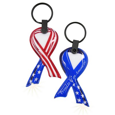 ShapeLights™ Color-A-Shape Key Ring Flashlight (Awareness Ribbon)